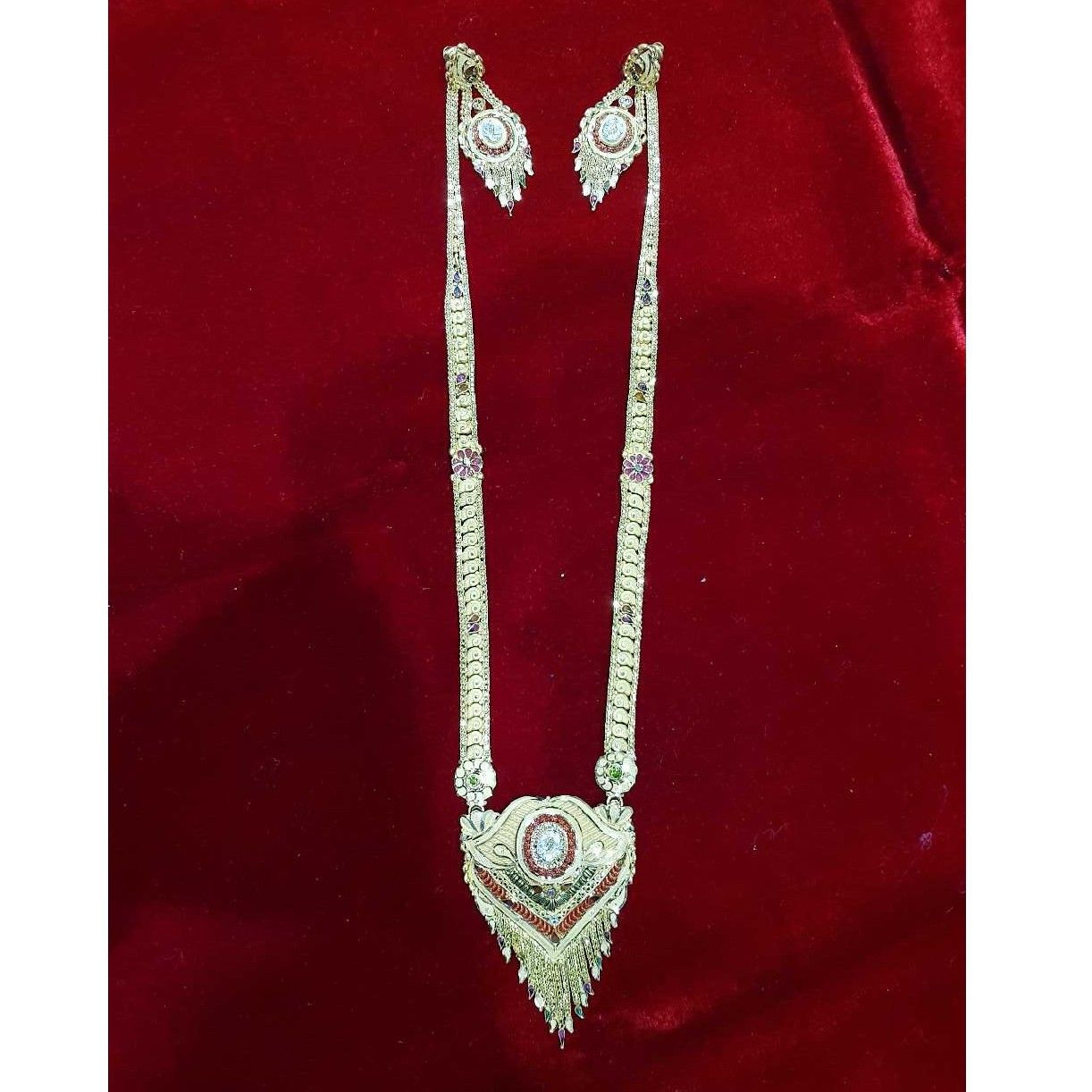 22K / 916 Gold Plain Vertical Bombay Set