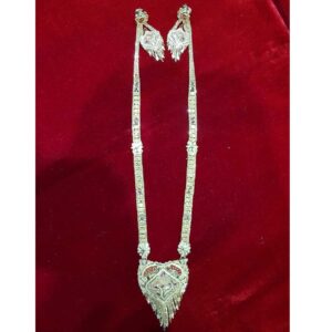 22K / 916 Gold Indian Plain Bombay Necklace Set