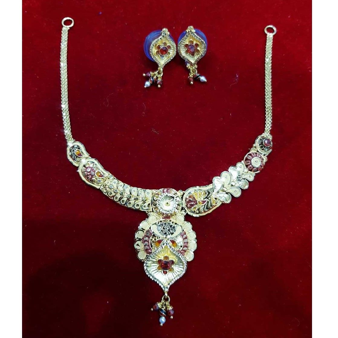 22K Gold Indian Special Plain Bombay Set