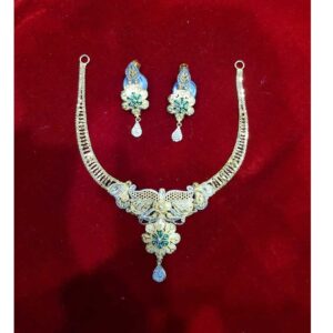 22K / 916 Gold Plain Indian Flower Bombay Set
