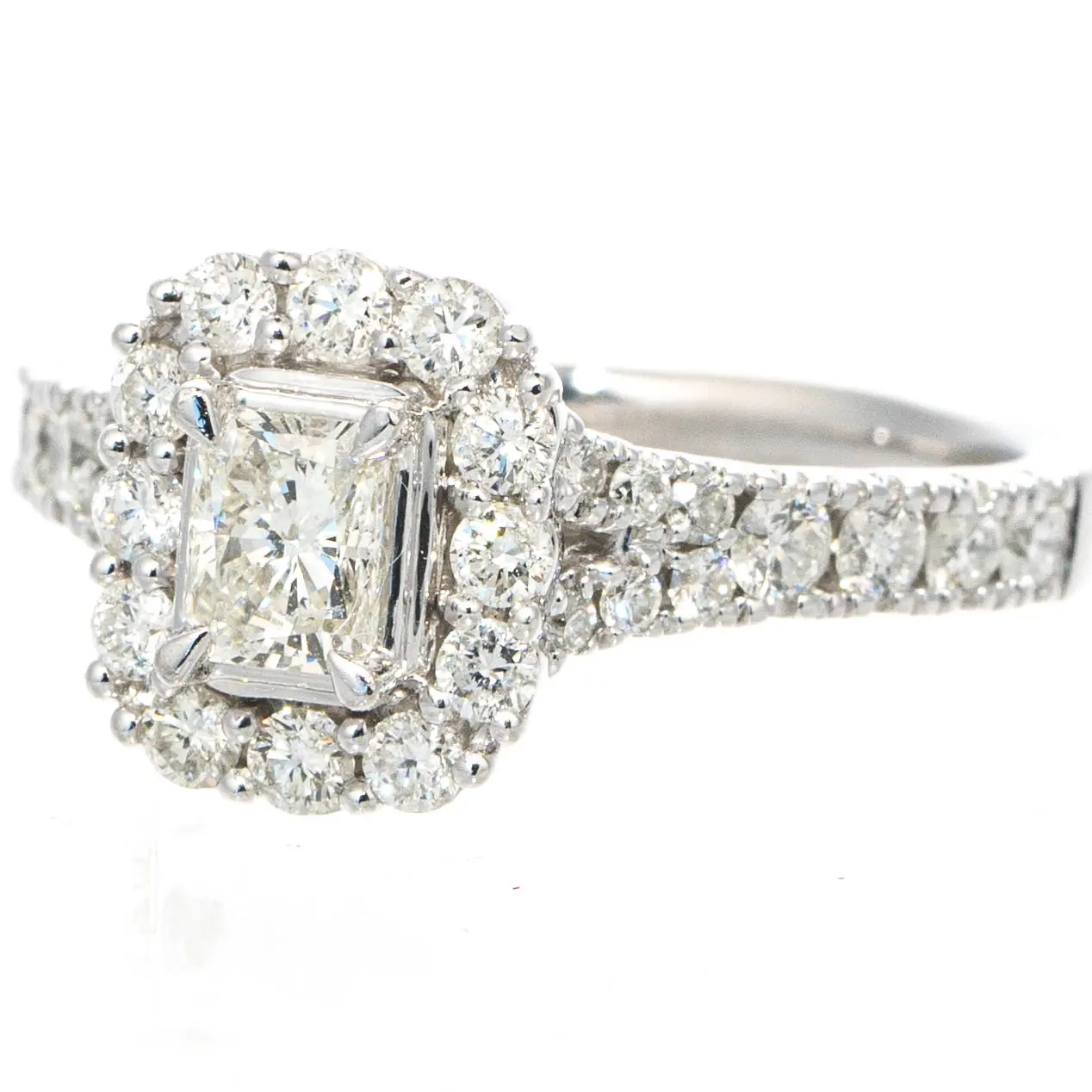 Platinum Diamond Cluster Ring by Neil Lane