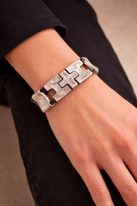 Santa Fe Silver Slab Bracelet