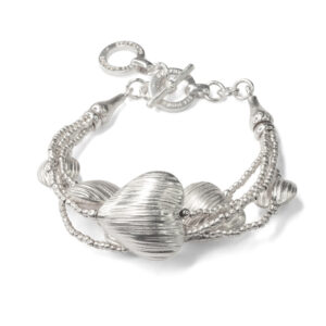 Pure Silver Heart Bracelet