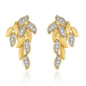Willow Diamond 18ct Gold Studs