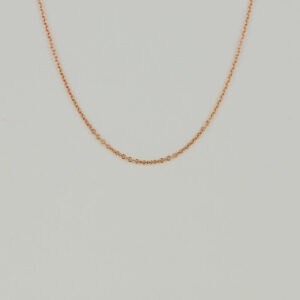 9ct Rose Gold Round Wire Trace Link Chain