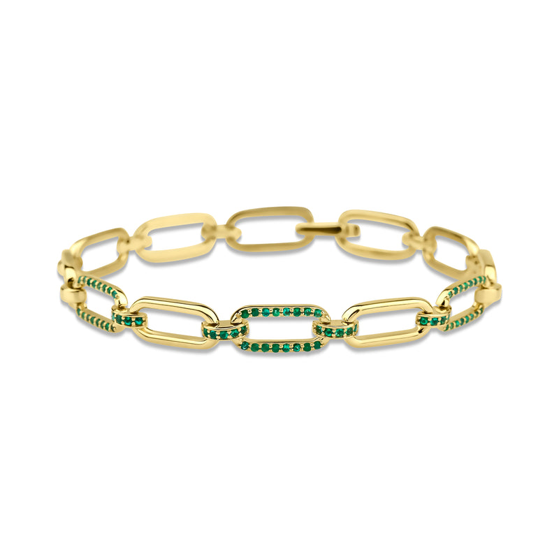 Ekta Bracelet - Emeralds