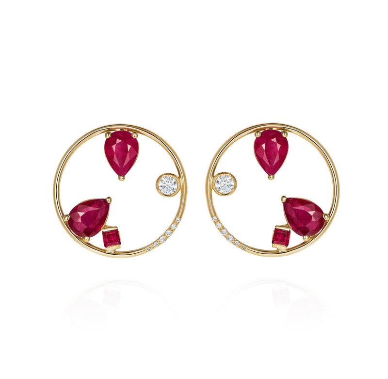 Ajla Ruby Earrings