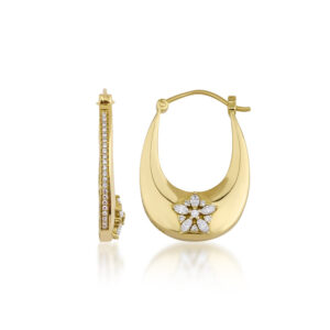Fleur Large Hoops