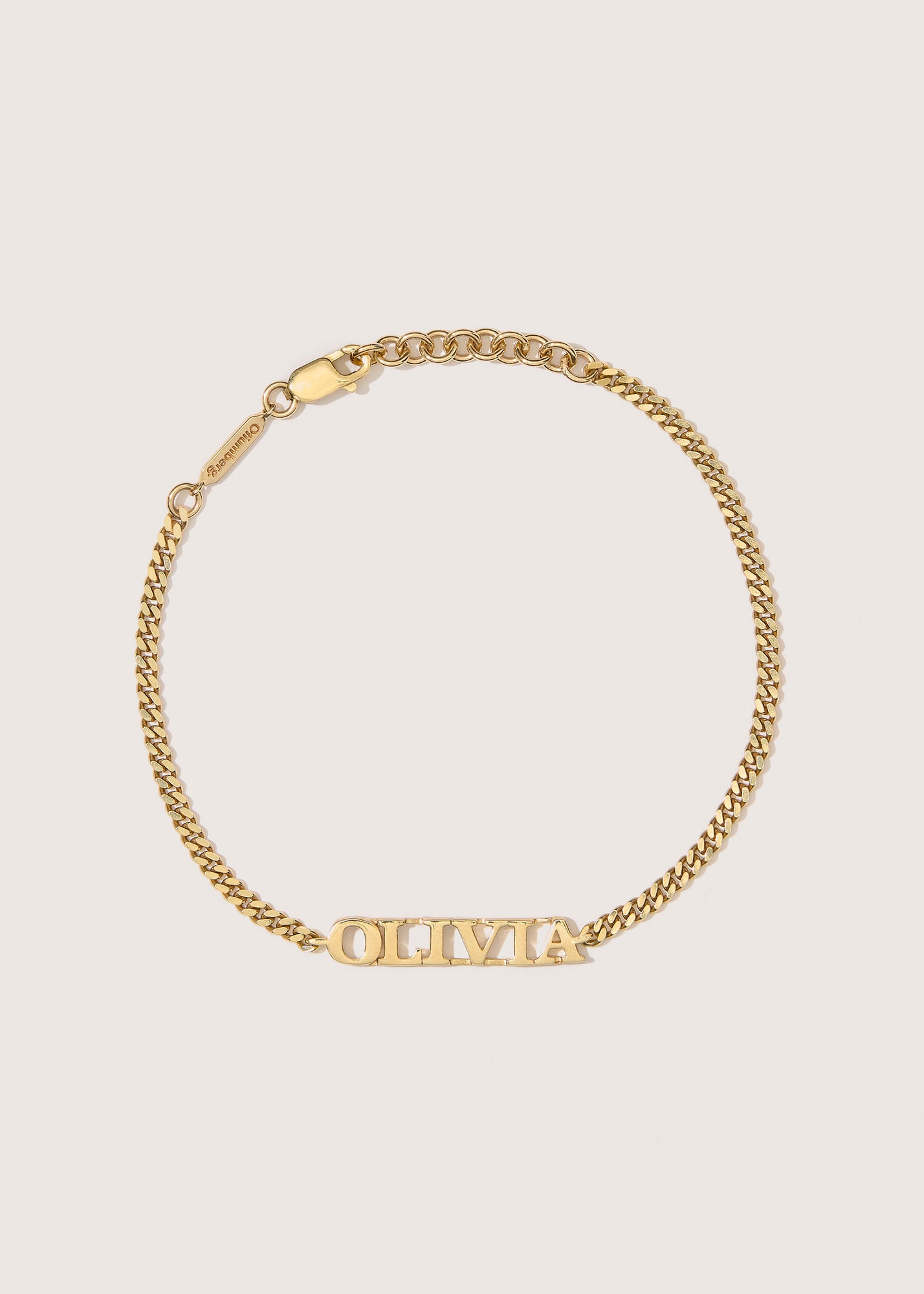 Solid Gold Personalised Name Bracelet