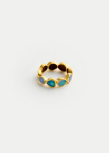 18kt Gold Alectrona Opal Eternity Ring
