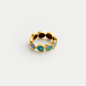 18kt Gold Alectrona Opal Eternity Ring
