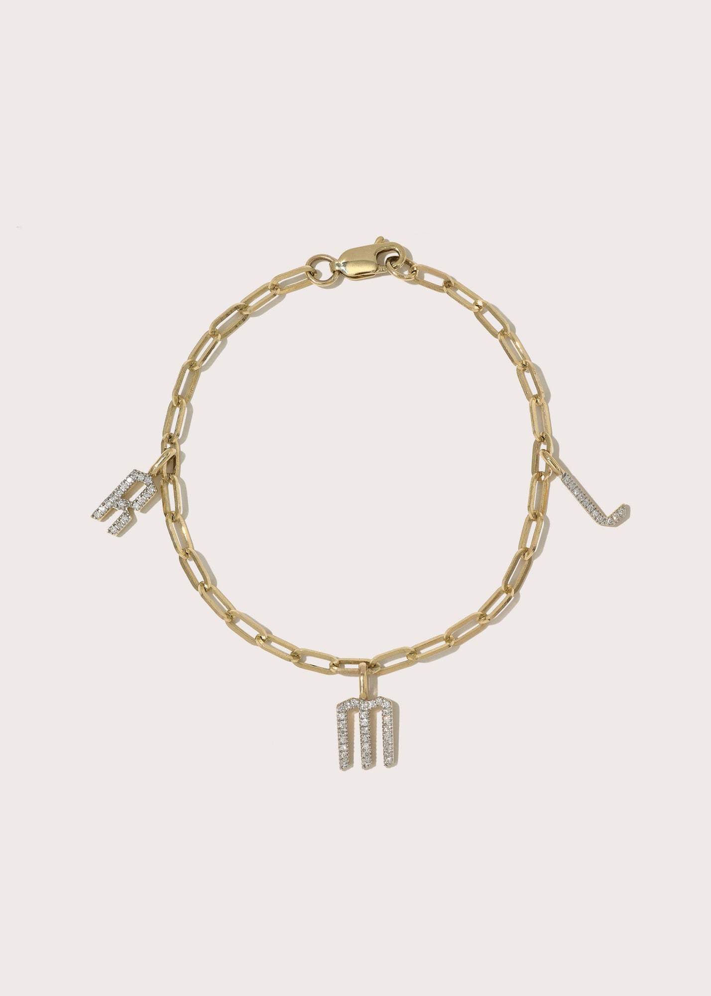 Diamond Charm Bracelet