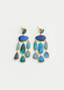 18kt Gold Alectrona Opal Jellyfish Earrings