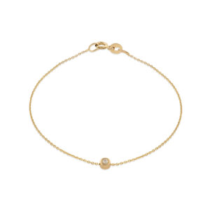 Yellow Gold Bracelet with Diamond