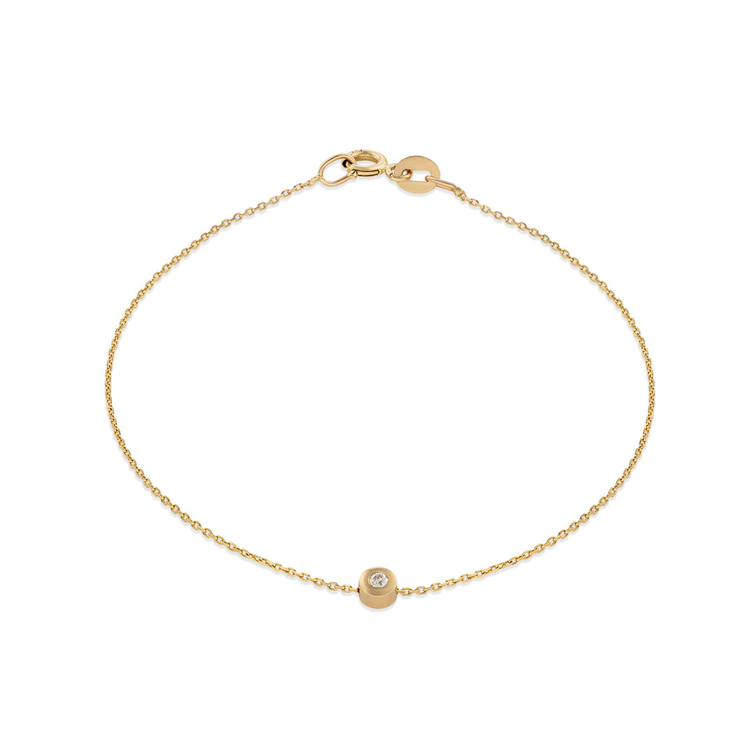 Yellow Gold Bracelet with Diamond