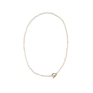 Yellow Gold Necklace with Freshwater Pearls