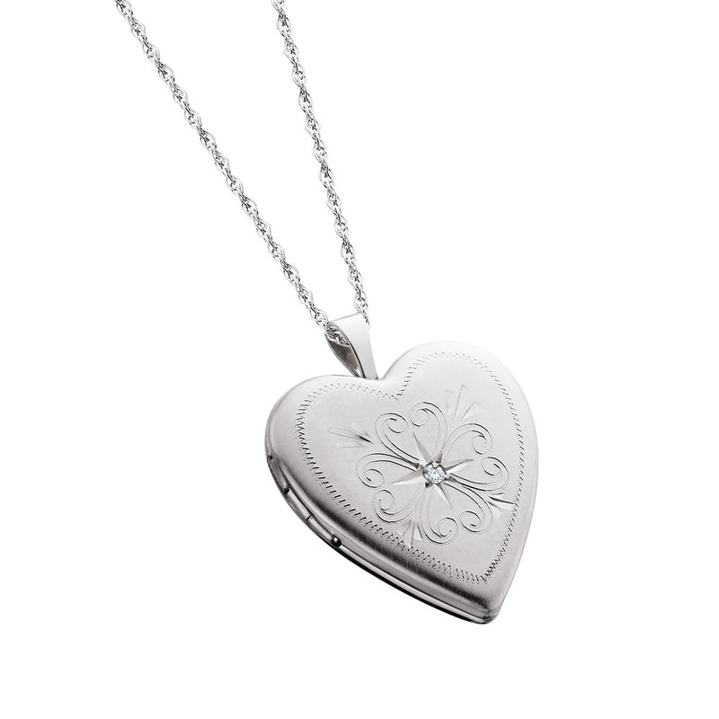 Diamond Heart Locket