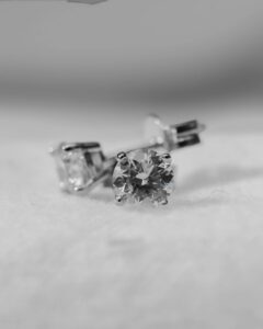 Athena - Round Lab Grown Diamond Stud Earrings