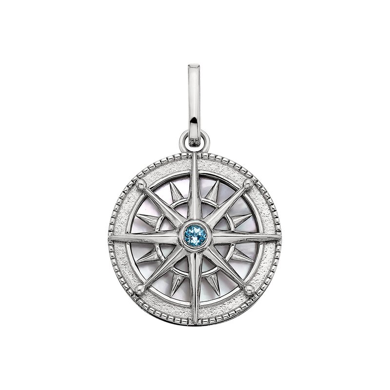 Berco Jewelry MOP Compass Charm