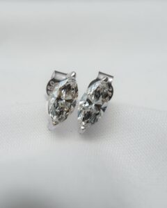Willow - Marquise Lab Grown Diamond Stud Earrings