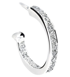 Diamond Set Hoop Earrings