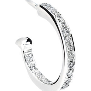 Diamond Set Hoop Earrings
