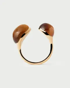 PDPAOLA Tiger Eye Gravity Ring