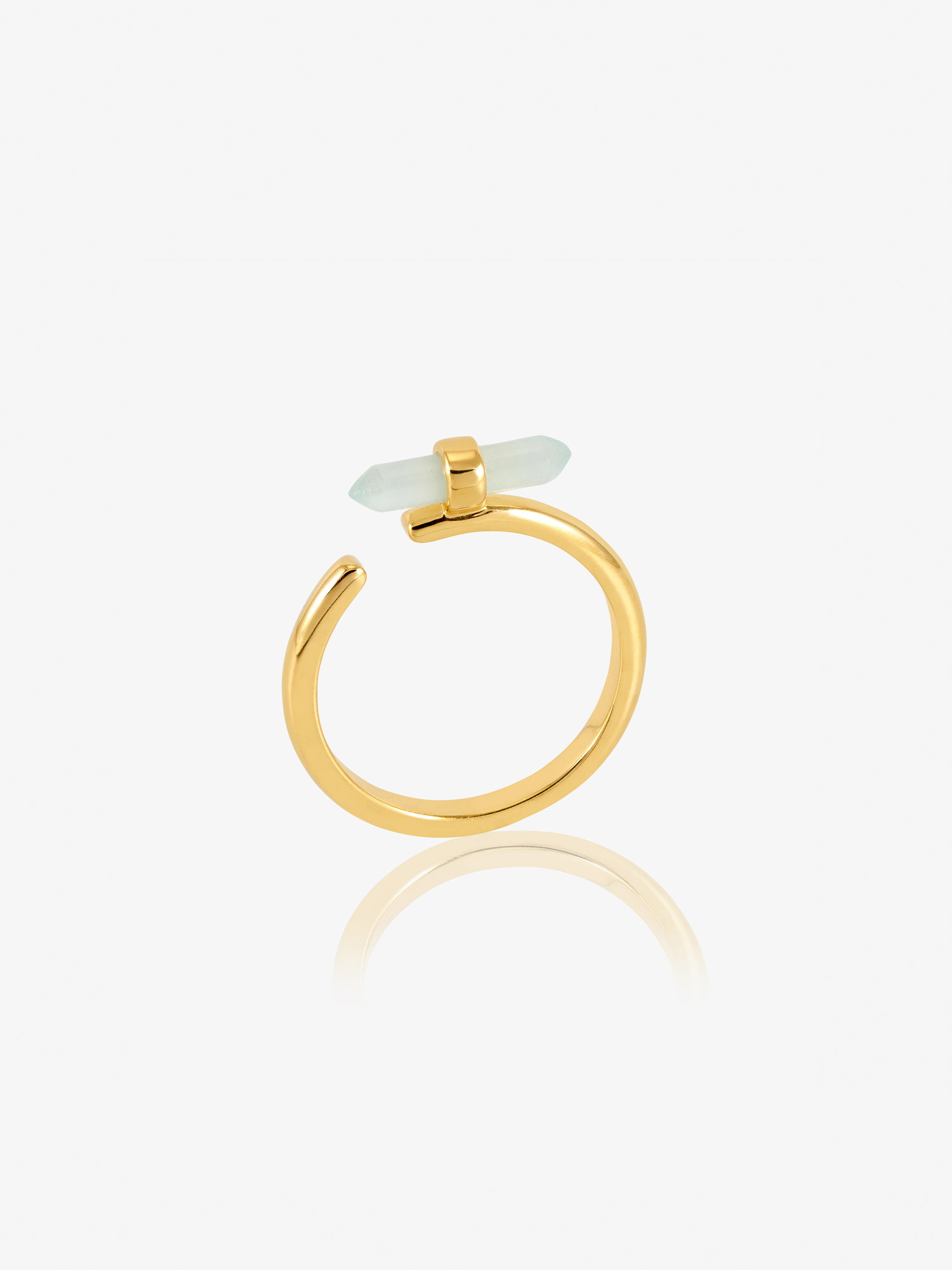 Tranquility Amazonite T-Bar Adjustable Ring