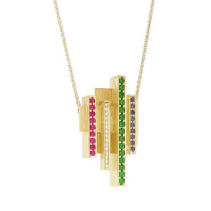 Astor Pendant - Contemporary Art Deco Necklace