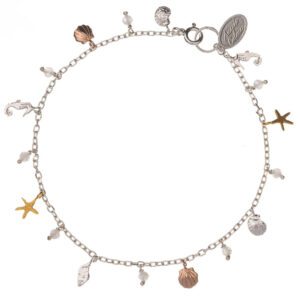 Seashell And Seahorse Charm Bracelet