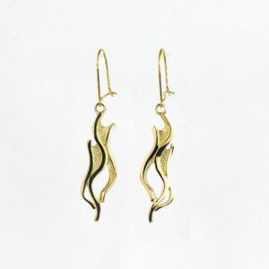 18ct Gold Dancer Drop Earrings