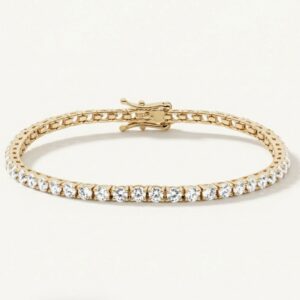 The Gold Moissanite Tennis Bracelet