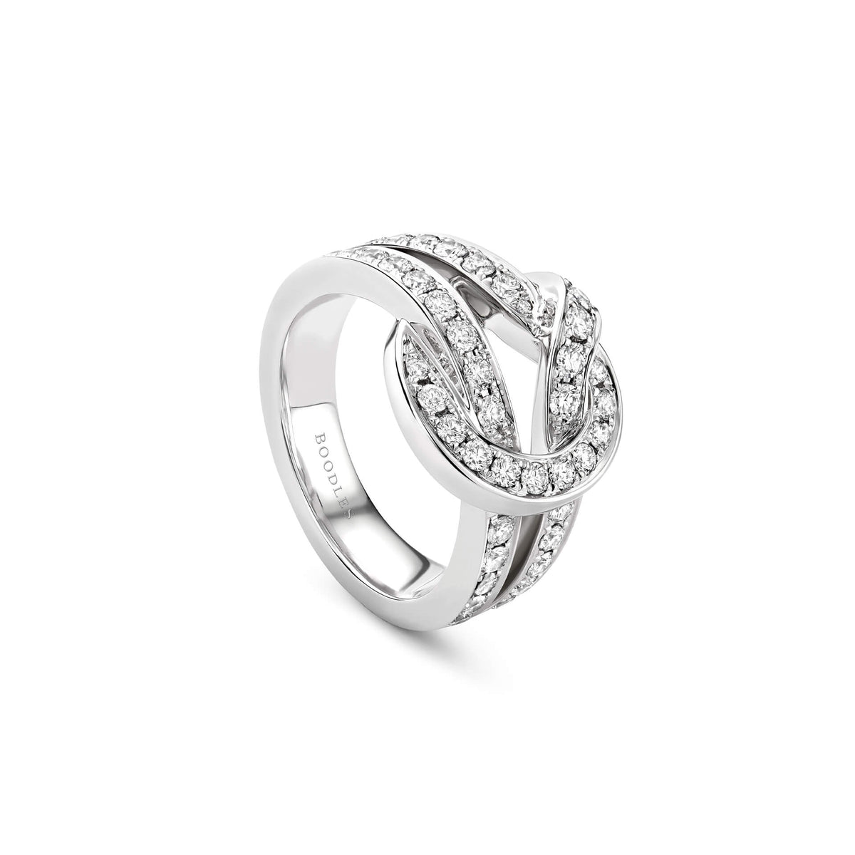 The Knot White Gold Diamond Ring