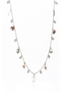 Seashell And Seahorse Charm Necklace