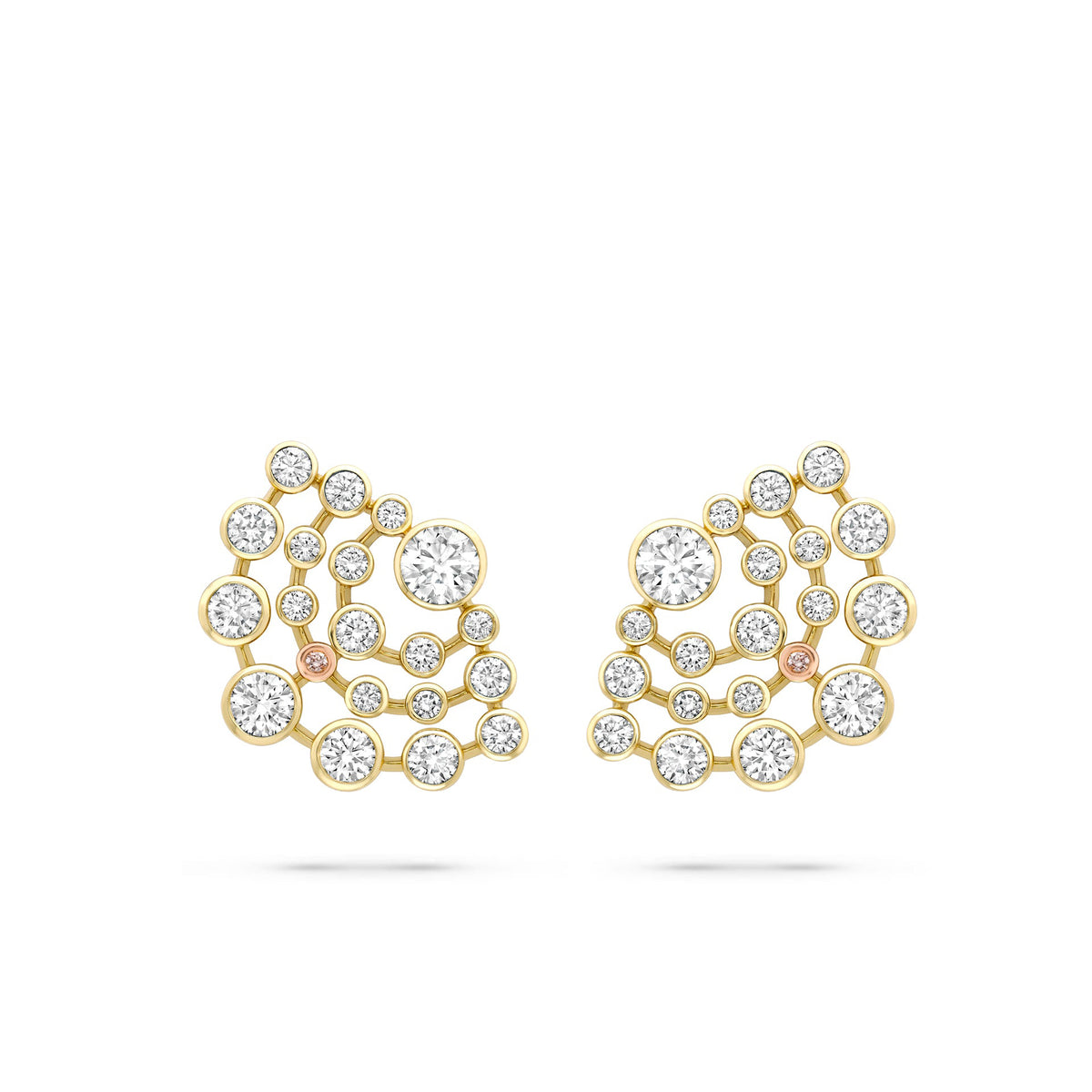 Raindance Chelsea Yellow Gold Diamond Earrings
