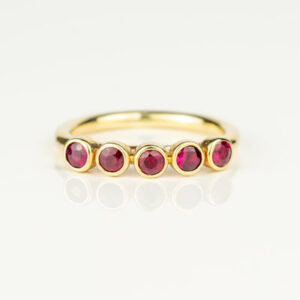 Gold Ruby Forever Ring