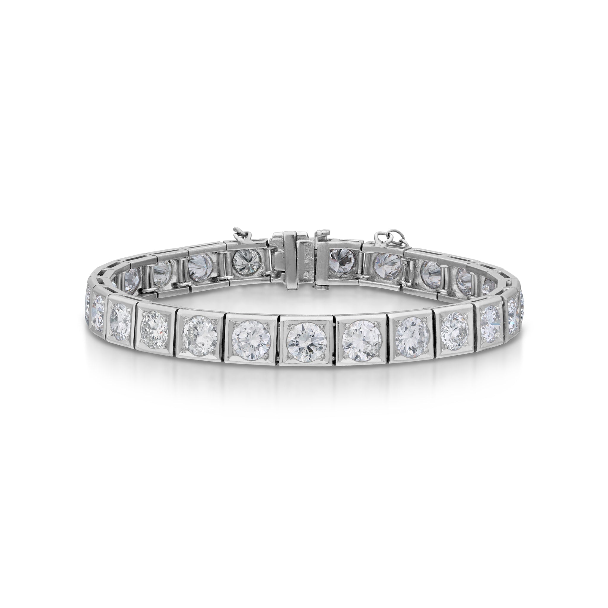 8.50 Carat Estate Diamond Line Bracelet