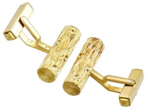 Cufflinks in 18ct Yellow Gold - Vintage German Circa 1960