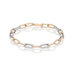 1.42 Carat Diamond Paperclip Bracelet