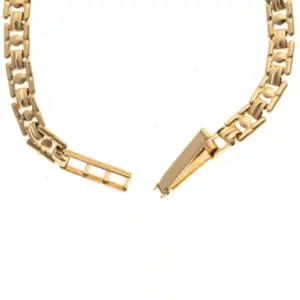 9ct Gold Ladys Sovereign Quartz Bracelet Watch