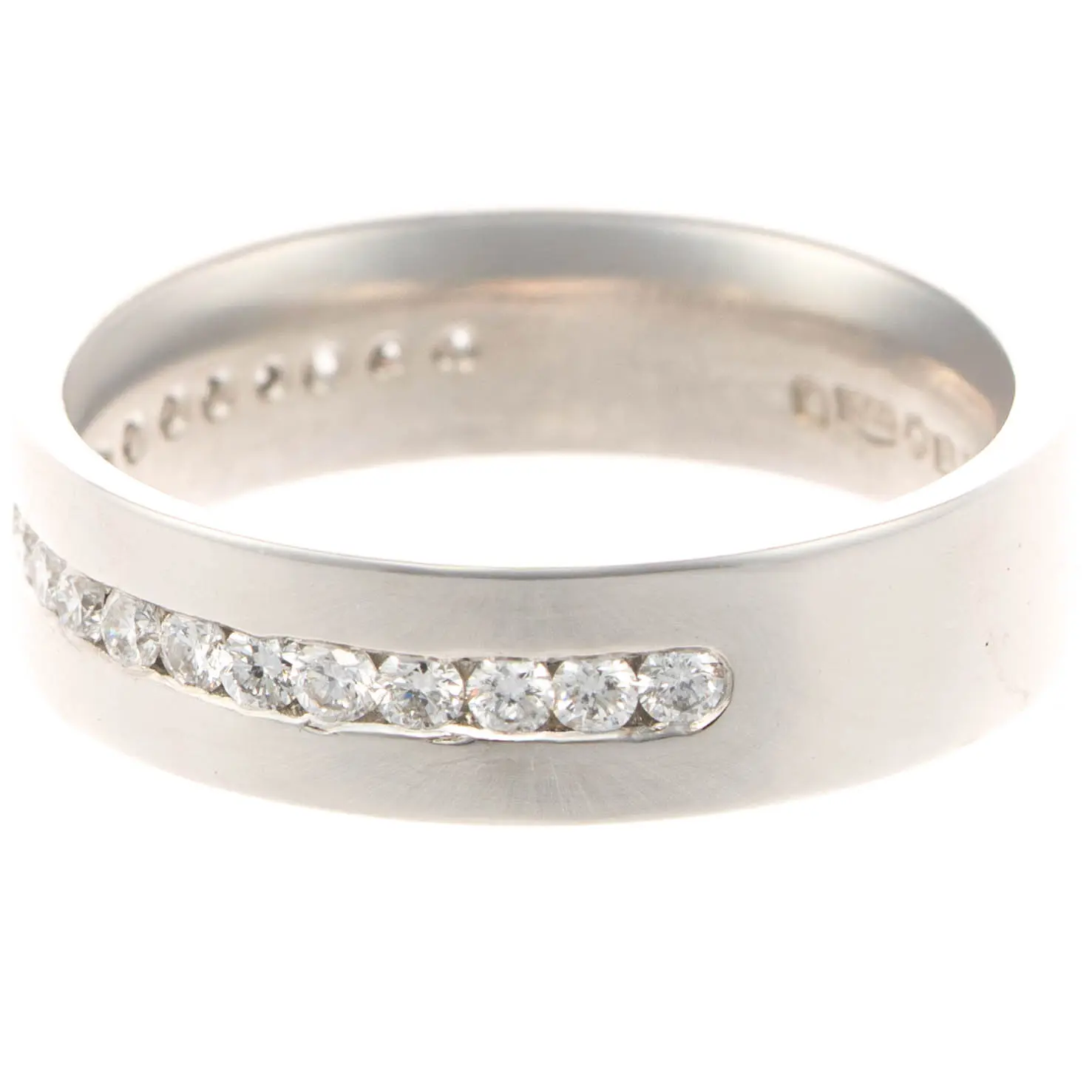 Platinum Diamond Wedding Ring - Image 2