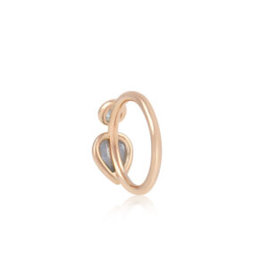 Salt and Pepper Diamond Ring