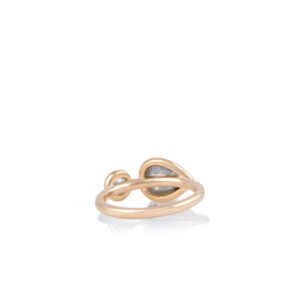 Salt and Pepper Diamond Ring