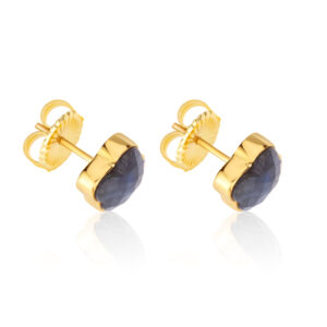 Labradorite Clover Studs