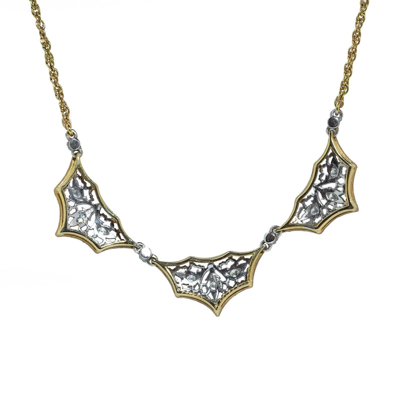 Vintage Buccellati 18 ct Gold Diamond Necklace - Image 2