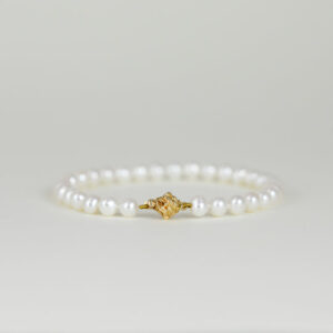 9ct Yellow Gold Freshwater Pearl Bracelet