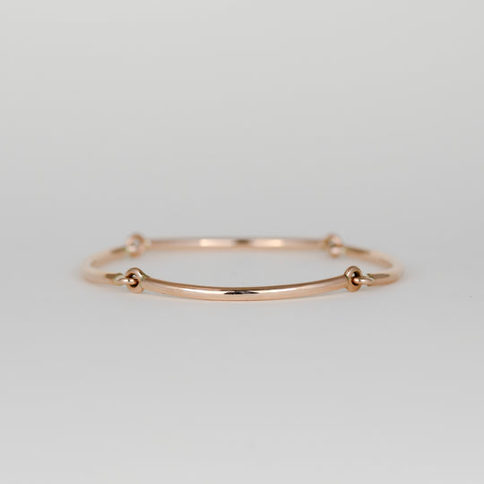 9ct Rose Gold 4 Link Bracelet - Image 2