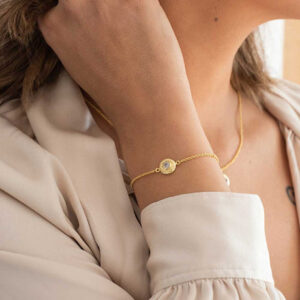 Luna Gemstone Bracelet Peridot