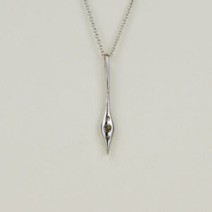 18ct White Gold 0.24ct Diamond Drop Pendant
