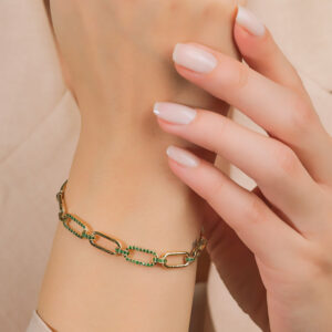 Ekta Bracelet - Emeralds